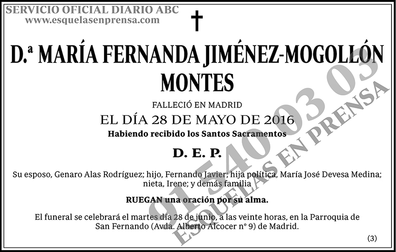 María Fernanda Jiménez-Mogollón Montes